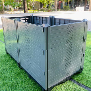 Chậu lắp ghép nhựa HDPE/PP 100x50x70cm: Thẩm mỹ, chắc chắn, dễ lắp đặt, phù hợp mọi cây trồng.