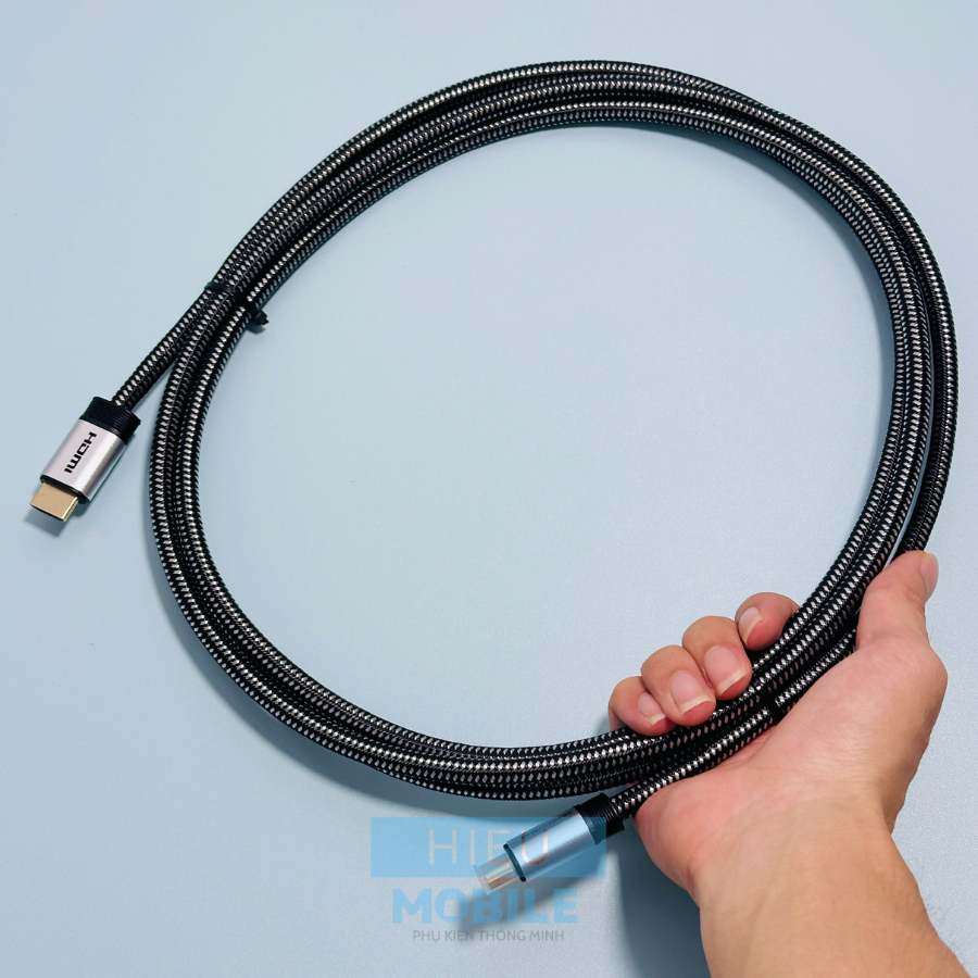 Dây cáp HDMI 2 đầu 4K 60FPS SecurOmax dài 3m to chắc truyền xuất hình ảnh cho PC