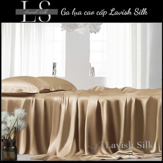 [Best Seller]Trọn Bộ Chăn  Ga Gối Lụa Lavish Silk Cao Cấp Mát Lạnh Hàng Loại 1 - Vàng Hoàng Gia