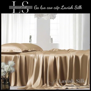 [Best Seller]Trọn Bộ Chăn  Ga Gối Lụa Lavish Silk Cao Cấp Mát Lạnh Hàng Loại 1 - Vàng Hoàng Gia