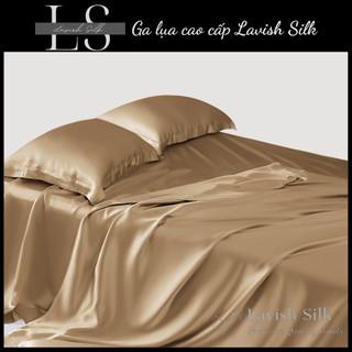 [Best Seller]Trọn Bộ Chăn  Ga Gối Lụa Lavish Silk Cao Cấp Mát Lạnh Hàng Loại 1 - Vàng Hoàng Gia