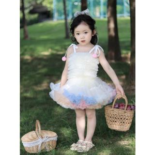 𝐀𝐩𝐫𝐢𝐥 𝐛𝐞́𝐛𝐞́ - Váy TUTU chính hãng, đầm mùa hè xoè bèo bồng bềnh sắc màu cho bé gái đáng yêu
