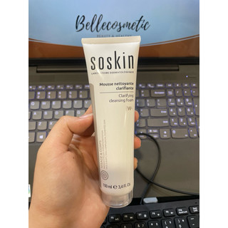 Soskin Clarifying Cleansing Foam 100ml -  Sữa Rửa Mặt Trắng Da Soskin Tạo Bọt Hỗ Trợ Trắng Da