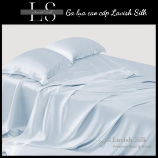 [Best Seller]Trọn Bộ Chăn  Ga Gối  Lụa Lavish Silk Cao Cấp Mát Lạnh Hàng Loại 1  - Xanh Ánh Xanh