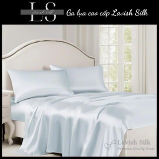 [Best Seller]Trọn Bộ Chăn  Ga Gối  Lụa Lavish Silk Cao Cấp Mát Lạnh Hàng Loại 1  - Xanh Ánh Xanh