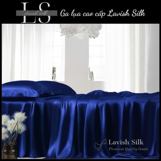[Best Seller]Trọn Bộ Chăn  Ga Gối Lụa Lavish Silk Cao Cấp Mát Lạnh Hàng Loại 1  - Xanh Coban