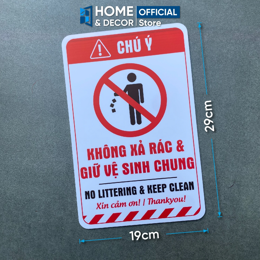 Biển Giữ Vệ Sinh Chung, Không Xả Rác, Bảng Nhắc Nhở Giữ Vệ Sinh Chung ...