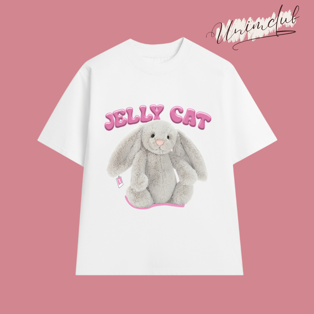 Áo Thun Bunny JellyCat Siêu Đáng Yêu Form Unisex Vải 100% Cotton Cao Cấp ĐỊnh Lượng 250GSM Co Giãn 2 Chiều - APJELLY