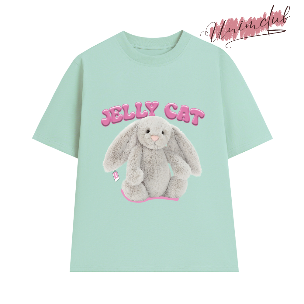 Áo Thun Bunny JellyCat Siêu Đáng Yêu Form Unisex Vải 100% Cotton Cao Cấp ĐỊnh Lượng 250GSM Co Giãn 2 Chiều - APJELLY