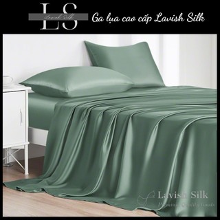 [Best Seller]Trọn Bộ Chăn  Ga Gối  Lụa Lavish Silk Cao Cấp Mát Lạnh Hàng Loại 1  - Xanh Matcha
