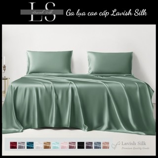[Best Seller]Trọn Bộ Chăn  Ga Gối  Lụa Lavish Silk Cao Cấp Mát Lạnh Hàng Loại 1  - Xanh Matcha
