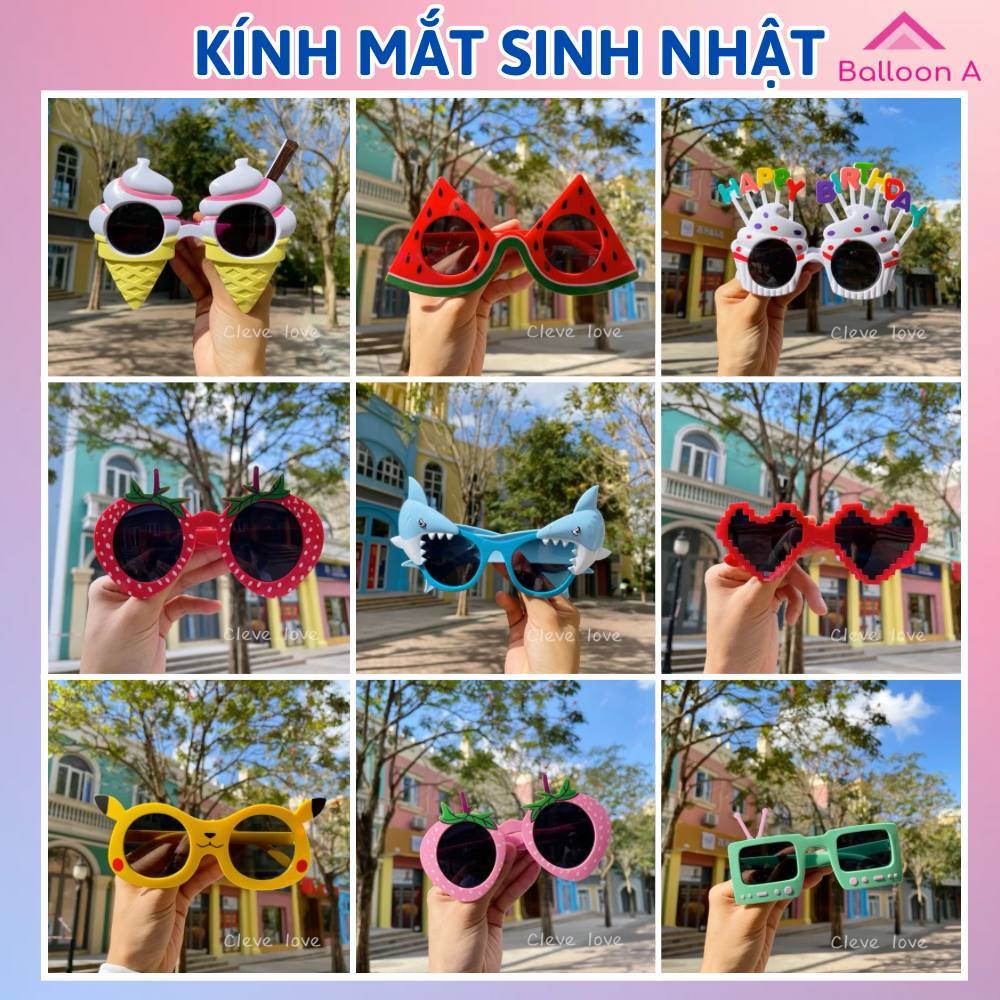 Kính Sinh Nhật, Mắt Kính Chữ HAPPY BIRTHDAY Dành Cho Tiệc Sinh Nhật ...