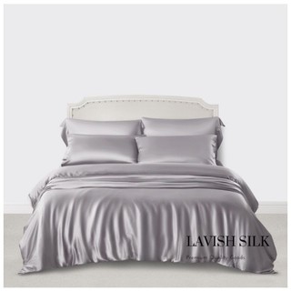 [Best Seller]Trọn Bộ Chăn  Ga Gối  Lụa Lavish Silk Cao Cấp Mát Lạnh Hàng Loại 1  - Xám Ghi