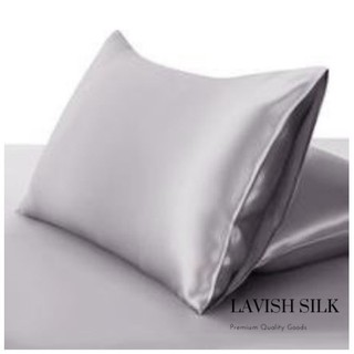 [Best Seller]Trọn Bộ Chăn  Ga Gối  Lụa Lavish Silk Cao Cấp Mát Lạnh Hàng Loại 1  - Xám Ghi
