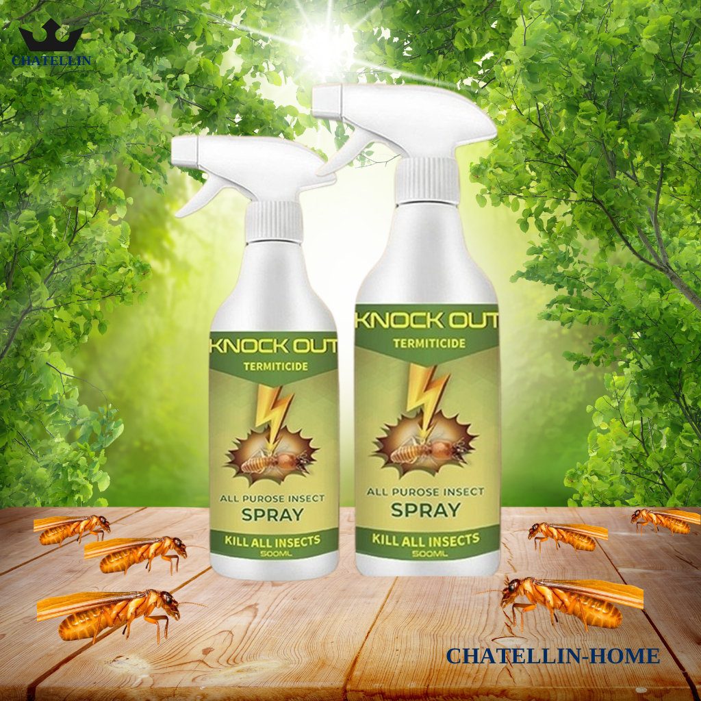 Chai Diệt Mối Mọt Siêu Mạnh KNOCK OUT PLUS, Diệt Mối Tận Gốc, Diệt Mối Mọt Gỗ, Tường, Tủ Bếp, Sàn Gỗ