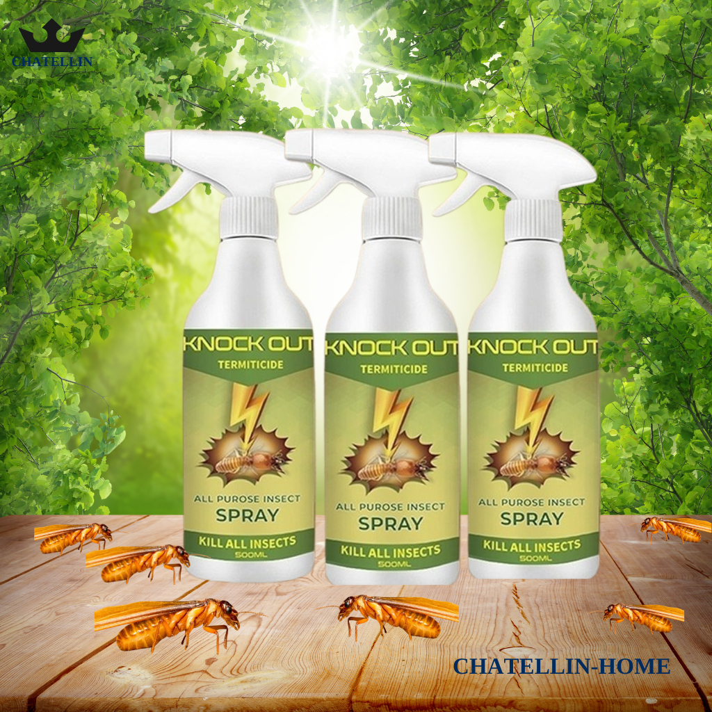 Chai Diệt Mối Mọt Siêu Mạnh KNOCK OUT PLUS, Diệt Mối Tận Gốc, Diệt Mối Mọt Gỗ, Tường, Tủ Bếp, Sàn Gỗ