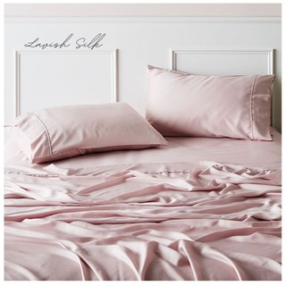 [Best Seller]Trọn Bộ Chăn  Ga Gối  Lụa Lavish Silk Cao Cấp Mát Lạnh Hàng Loại 1 - Hồng Phấn