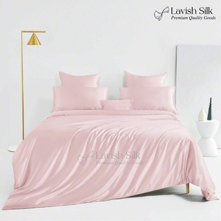 [Best Seller]Trọn Bộ Chăn  Ga Gối  Lụa Lavish Silk Cao Cấp Mát Lạnh Hàng Loại 1 - Hồng Phấn