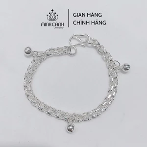 Lắc Bạc Ta Trẻ Em Mix 3 Bi - Minh Canh Jewelry