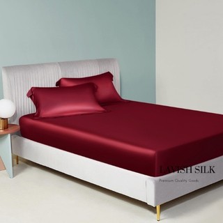 [Best Seller]Trọn Bộ Chăn  Ga Gối Lụa Lavish Silk Cao Cấp Mát Lạnh Hàng Loại 1 - Đỏ Đô