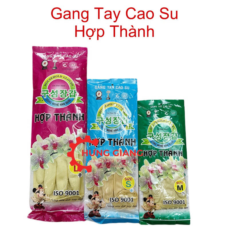 Gang Tay Cao Su Hợp Thành 32-38cm dùng rửa bát, rửa chén