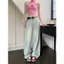 Quần jeans ống rộng, Quần bò Xanh bạc phong cách hiện đại Siêu HOT LN