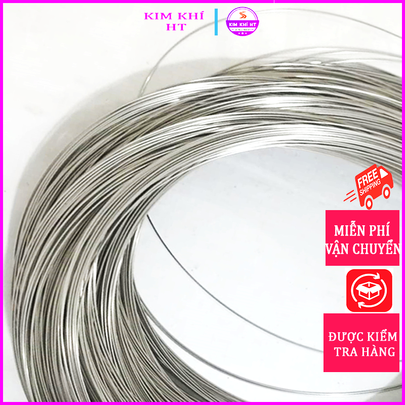 Dây inox 304 hàng chuẩn,loại dây mềm dùng buộc đồ,làm dây phơi,hàn bù ...