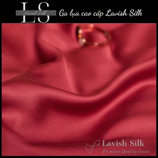 [Best Seller]Bộ Chăn Ga Gối Lụa LS Lavish Silk Cao Cấp Mát Lạnh Loại 1-Hồng Phấn Mix Đỏ Tươi