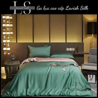 [Best Seller]Trọn Bộ Chăn  Ga Gối  Lụa Lavish Silk Cao Cấp Mát Lạnh Hàng Loại 1-Hồng Phấn Mix Matcha