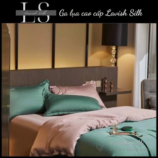 [Best Seller]Trọn Bộ Chăn  Ga Gối  Lụa Lavish Silk Cao Cấp Mát Lạnh Hàng Loại 1-Hồng Phấn Mix Matcha