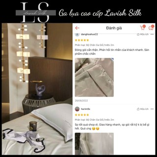 [Best Seller]Trọn Bộ Chăn  Ga Gối  Lụa Lavish Silk Cao Cấp Mát Lạnh Hàng Loại 1 - Trắng Mix Matcha
