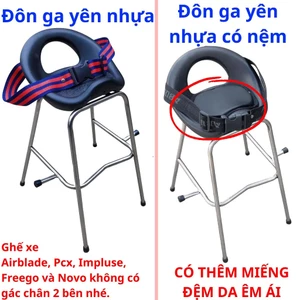 GHẾ ĐÔN XE MÁY CHO BÉ – INOX CHẮC CHẮN, YÊN NỆM ÊM