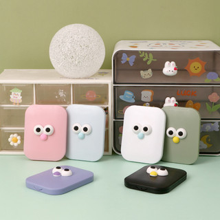 Gương Trang Điểm Kèm Lược Mini Học Sinh Bỏ Túi Nhỏ Gọn Cute Vô Diện Quán