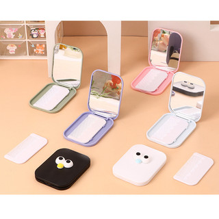 Gương Trang Điểm Kèm Lược Mini Học Sinh Bỏ Túi Nhỏ Gọn Cute Vô Diện Quán