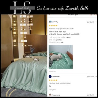 [Best Seller]Trọn Bộ Chăn Ga Gối Lụa Lavish Silk Cao Cấp Mát Lạnh Hàng Loại 1-Xanh Ngọc Mix Matcha