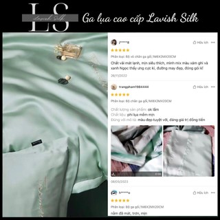 [Best Seller]Trọn Bộ Chăn Ga Gối Lụa Lavish Silk Cao Cấp Mát Lạnh Hàng Loại 1-Xanh Ngọc Mix Matcha