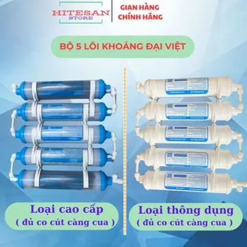 Bộ lõi khoáng nâng cấp Đại Việt Daikiosan dùng cho máy lọc nước RO các hãng, bộ 56789