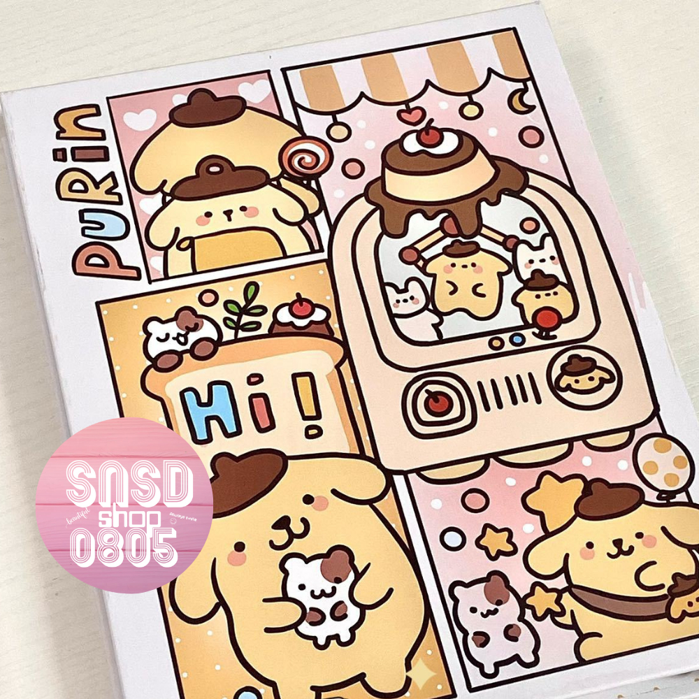 KÈM SHEET Binder A5 Mẫu Sanrio Pompompurin, Album Ảnh Bìa Cứng Đựng ...