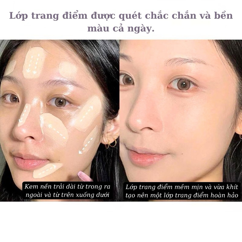 Cọ Trang Điểm Tán Nền, Dàn Nền Chuyên Nghiệp Dành Cho Makeup Hình Vuông  Chuyên Dụng Che Khuyết Điểm Tán Kem Nền