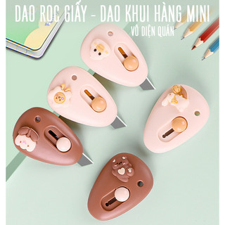 Dao Rọc Giấy Mini - Dao Khui Hàng Hình Thú Cute Dễ Thương Bỏ Túi Tiện Lợi
