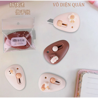 Dao Rọc Giấy Mini - Dao Khui Hàng Hình Thú Cute Dễ Thương Bỏ Túi Tiện Lợi