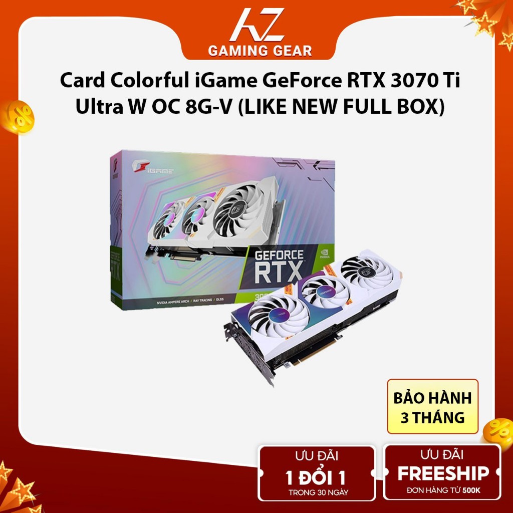 VGA Colorful iGame GeForce RTX 3070 Ti Ultra W OC 8G-V Like new full ...