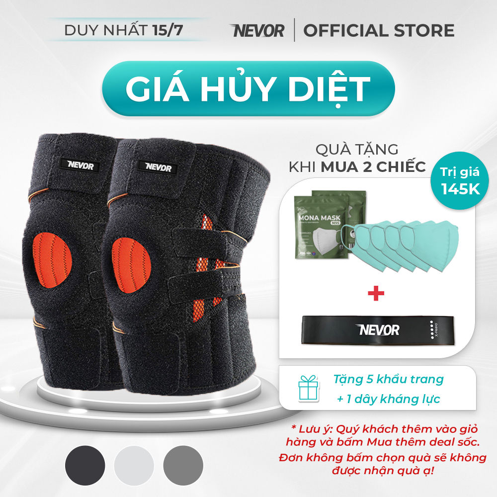 [Mua 2 Tặng 6] Bó Đầu Gối Nevor Cao Cấp BDG12 Giúp Phòng Tránh Chấn ...