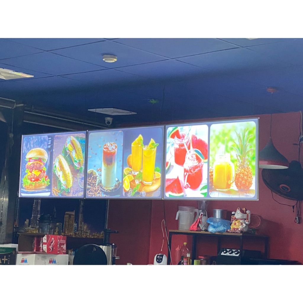 Menu Đèn LED 1 Mặt [Khổ A2 (43.5cm x 60cm)], Tranh Treo Tường Có Đèn ...