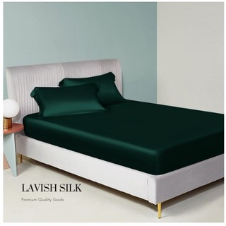 [Best Seller]Trọn Bộ Chăn  Ga Gối  Lụa LS Lavish Silk Cao Cấp Mát Lạnh Hàng Loại 1 - Xanh Lá