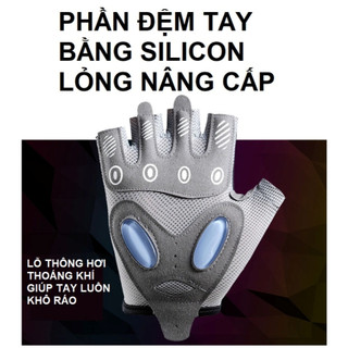 Găng Tay Tập Gym Nữ Cao Cấp SPORT Hở Ngón Chống Trượt, Chống Trai Tay, Phù Hợp Gym, Thể Thao, Đạp Xe...