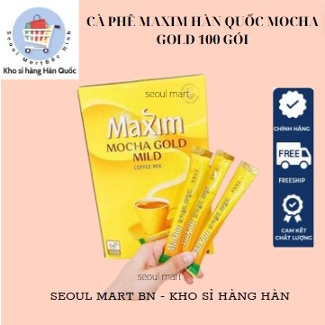 CÀ PHÊ MAXIM HÀN QUỐC MOCHA GOLD 100 GÓI - 맥심 커피 모카골드 마일드
