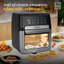 Nồi chiên không dầu 12L điện tử Fujihome nhập khẩu, nồi chiên không khí 9 chế độ nấu, tặng bộ phụ kiện 8 món