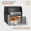 Nồi chiên không dầu 12L điện tử Fujihome nhập khẩu, nồi chiên không khí 9 chế độ nấu, tặng bộ phụ kiện 8 món