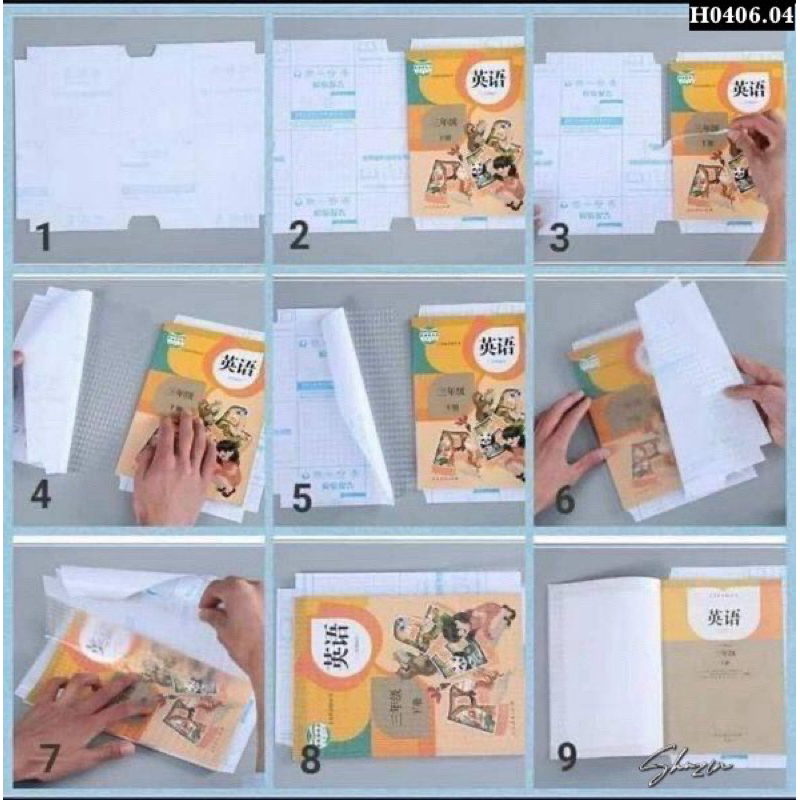 DECAL BỌC SÁCH VỞ (SET 10 tờ) TẶNG KÈM NHÃN TẬP